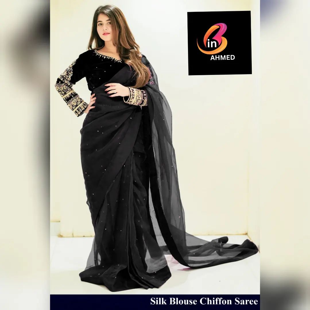 Stich Chiffon Saree