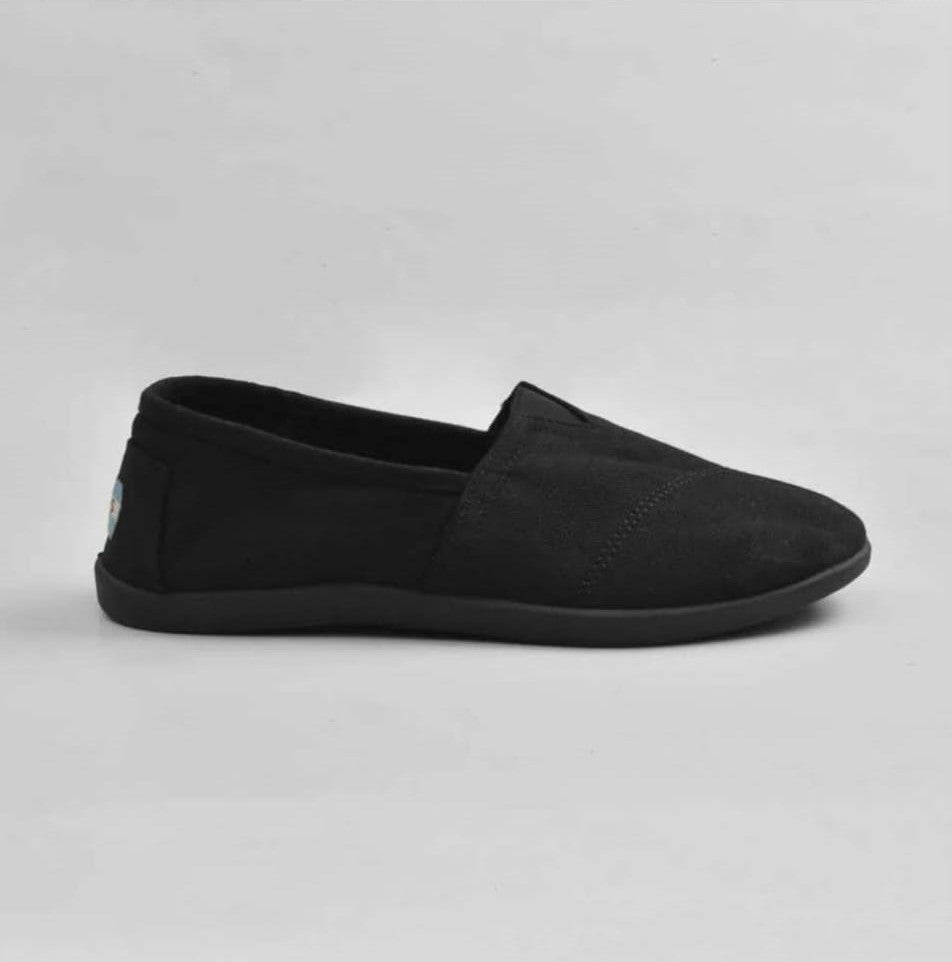 TOMS UNISEX SYANNO BLACK CANVAS SHOES