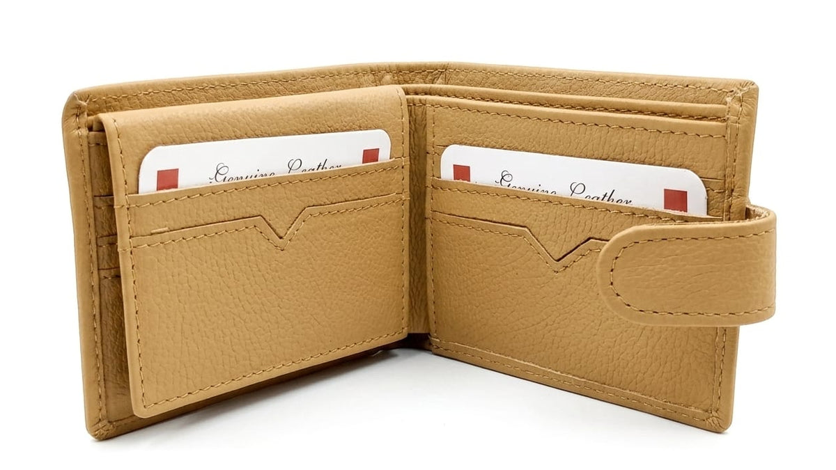 Men’s Genuine Leather Wallet – Tan