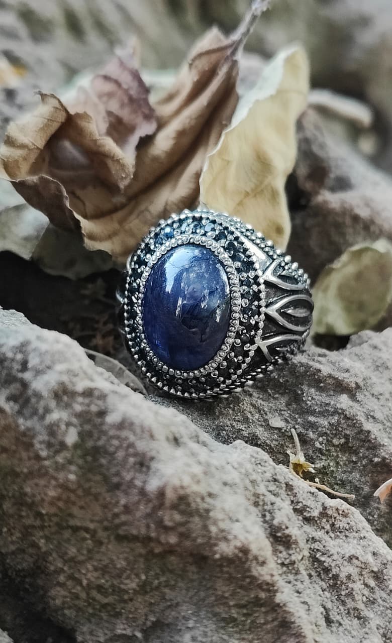 Natural Sapphire Ring (Men)