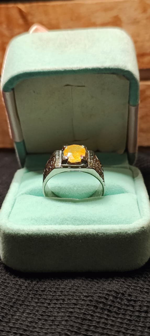 Yellow Sapphire Ring (Men)