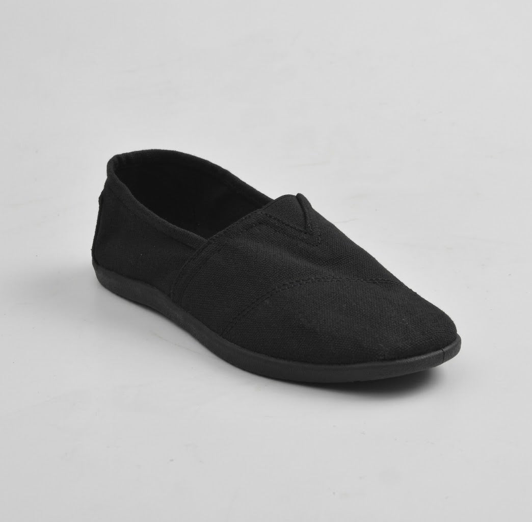 TOMS UNISEX SYANNO BLACK CANVAS SHOES