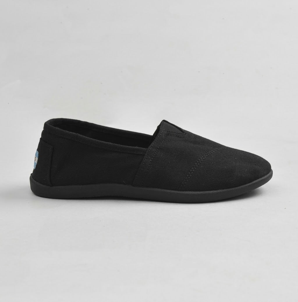 TOMS UNISEX SYANNO BLACK CANVAS SHOES