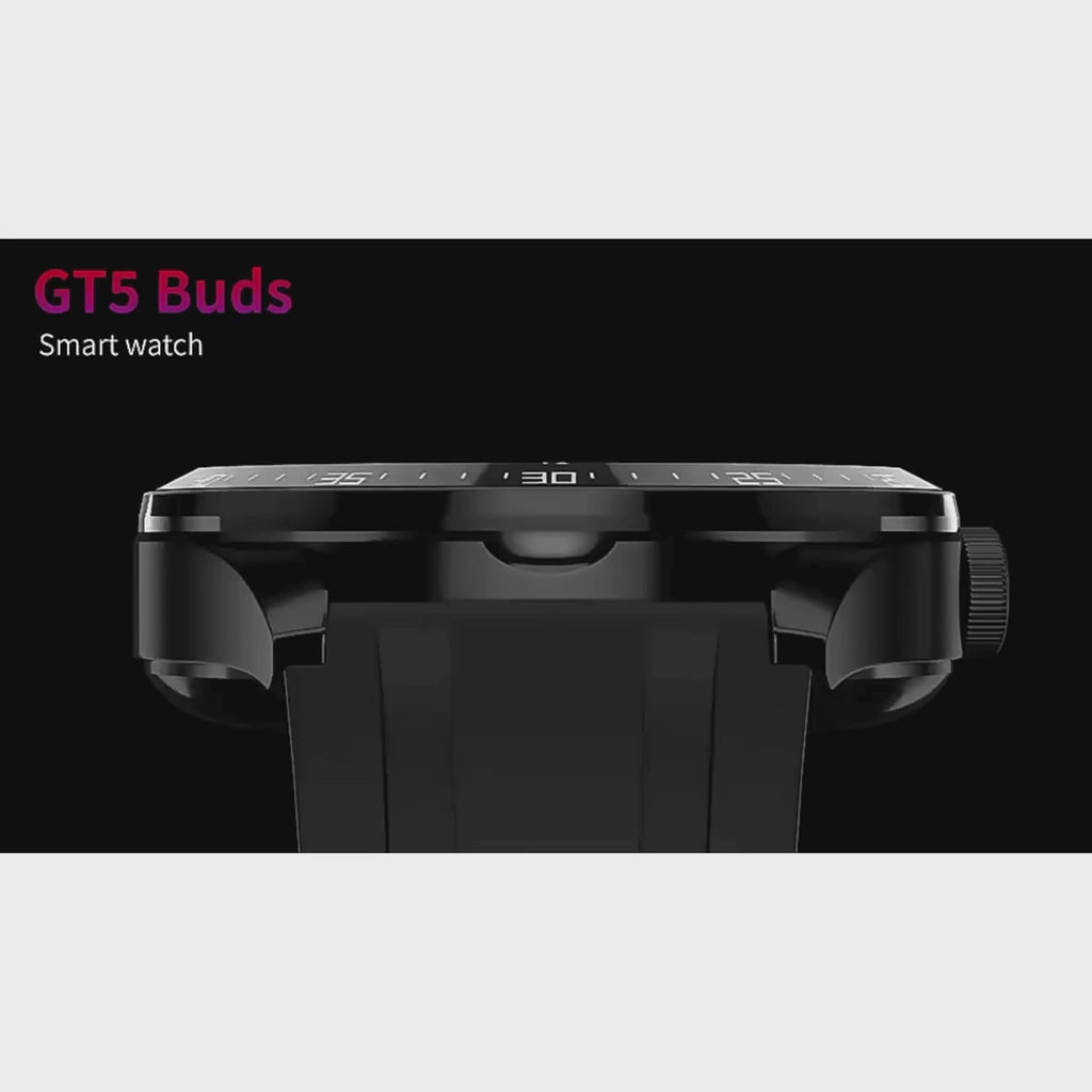 GT5 Buds Smart Watch Headset 2in1 TWS Wireless Earbuds