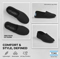 TOMS UNISEX SYANNO BLACK CANVAS SHOES